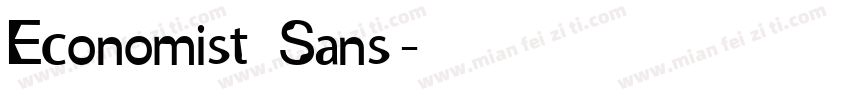 Economist Sans字体转换